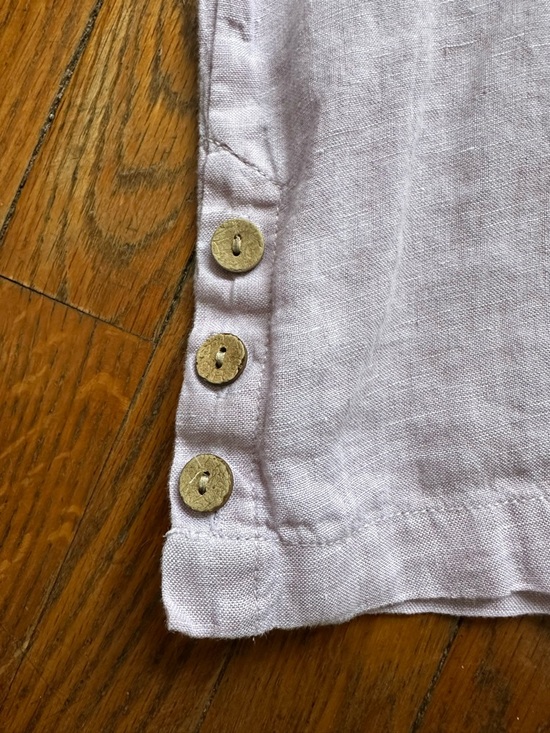 Cynthia Rowley Light Orchid Linen Top - Picture 3 of 4